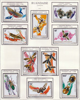 RWANDA - Faune, Insectes - Y&T N° 501-510 - 1973 - MNH - 1970-79: Mint/hinged