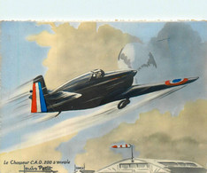 Aviation * Avion Chasseur C.A.O 200 Qui S'envole * Cp Illustrateur Louis PETIT - 1946-....: Modern Tijdperk