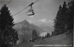 BECKENRIED → Alte Luftseilbahn Auf Die Klewenalp, Fotokarte Ca.1940 - Beckenried