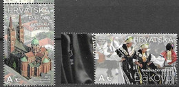 CROATIA, 2022, MNH, TOURISM, COSTUMES, DANCING, CATHEDRALS,2v - Other