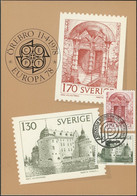 Suède - Schweden - Sweden CM 1978 Y&T N°996 à 997 - Michel N°1014 à 1015 - EUROPA - Maximum Cards & Covers