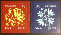 Iceland 2011 Christmas Flowers MNH - Neufs