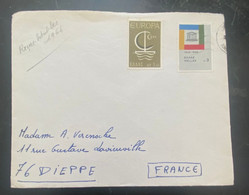 Enveloppe Affranchie Grèce Oblitération 1966 - Cartas & Documentos