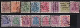 Deutsches Reich    .    Michel  .   140/153      .     O   .     Gestempelt - Used Stamps