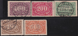 Deutsches Reich    .    Michel  .   219/223     .     O   .     Gestempelt - Used Stamps