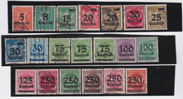 Deutsches Reich    .    Michel  .   277/296      .     O   .     Gestempelt - Used Stamps