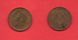 SOUTH AFRICA, 1949,  Circulated Coin, 1/4 Pence,  George VI, Bronze, Km32.1  C 1380 - South Africa