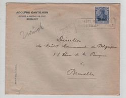 2180PR/ TP Oc 31 S/L. Adolphe Castilhon Notaire Messancy Geprüft Zurück Manuscrit > Bruxelles - OC26/37 Etappengebiet