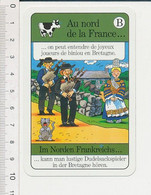 Humour Joueur De Biniou En Bretagne Costume Coiffe Bretonne Folkolre Breton Musique Cornemuse Chat Animal 126/64 - Unclassified