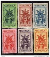 Martinique Taxe N° 12 / 22  X  La Série  Des 11 Valeurs Trace De Charnière Sinon TB - Timbres-taxe