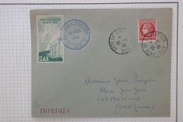BB5 FRANCE BELLE LETTRE  RR 1946 MEETING DAX +FETE DE L AVIATION ++VIGNETTE  +AFFRANCH. PLAISANT - 1927-1959 Cartas & Documentos