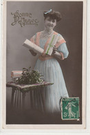FEMMES 1907 : Gui , Cadeaux , Bonne Année : édit. V B C Série 3273  7° Marque étoile - Frauen