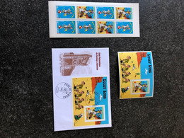 FRANCE BC3546a ** MNH Carnet + BLOC + FDC LUCKY LUKE De Morris Bd Comics Strips - Dag Van De Postzegel