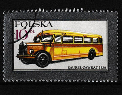 Polen , Bus:  Saurer Zawrat 1936 - Bussen