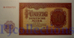 GERMANY DEMOCRATIC REPUBLIC 50 DEUTSHEMARK 1955 PICK 20a UNC - 50 Deutsche Mark