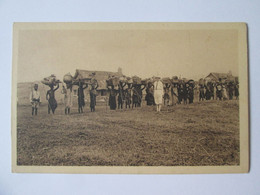 Ruanda:Caravane Prete Au Depart C.p.des Annees 30/Caravan Ready To Set Out Unused Postcard About 1930 - Ruanda-Burundi