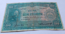 Nota 100 Escudos 30-06-1964 Guiné-Bissau Rare - Guinea-Bissau