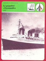 Le Paquebot " Normandie " . Paquebot Transatlantique De La Compagnie Générale Transatlantique. Saint Nazaire. - Geschiedenis