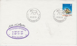 Norway 1989 Spitsbergen Ausfjordneset Cover Ca Longyearbyen 03-02-1980 (NW211) - Estaciones Científicas Y Estaciones Del Ártico A La Deriva