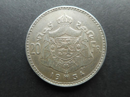Belgium 20 Francs 1934 Albert I (KM# 104) - 20 Francs & 4 Belgas