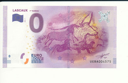 Billet Touristique  0 Euro  - LASCAUX 1ER TAUREAU - UEBA - 2016-1  N° 4575 - Billet épuisé - Other
