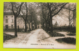 11 PEXIORA Vers BRAM Reproduction D'une Carte Postale Avenue De La Gare - Bram