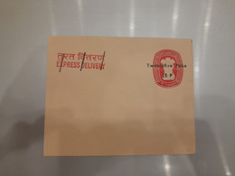 India Express Delivery Envelope With Overprint MINT - Unclassified