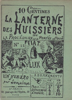 1880 - LA LANTERNE DES HUISSIERS - LA PROCEDURE A PORTEE DE TOUS - N° 11 - Decrees & Laws