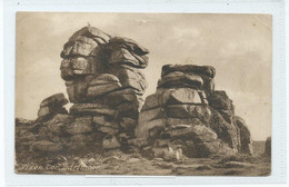 Postcard Devon Dartmoor Vixen Tor Frith's Interesting Cancels Tavistock 2 Different Dates . 1921 - Dartmoor