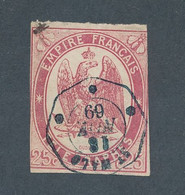 FRANCE - TELEGRAPHE N° 1 OBLITERE AVEC CAD SAINT MALO DU 18 NOVEMBRE 1869 - COTE : 170€ - Telegrafi E Telefoni