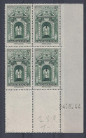 MONACO - N° 260 - Bloc De 4 COIN DATE - NEUF SANS CHARNIERE - 24/6/44 - Nuovi