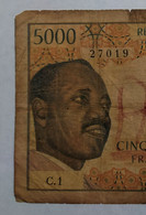 RRRR - Tchad - Chad - Ciad - 5000 Francs 1974 President Tombalbaye - VERY RARE! Unique On Delcampe! OCCASION! - Chad