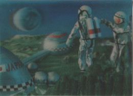 Japan / Cosmonauts / Moon - 3D / Stereoscopique - Stereoscope Cards
