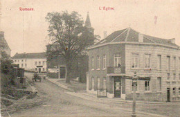 Romsée  L'eglise Attelage Voyagé  En 1908 - Fléron