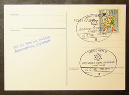Germany - Berlin - Card 1972 Puppet Mask 50+25pf Solo Judaica - Cartas
