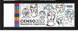 0801 ARGENTINA - AÑO 2022 CENSO 2022 - Unused Stamps