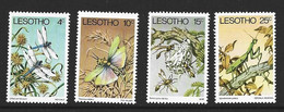 Lesotho 1978 Insects Set Of 4 MNH - Lesotho (1966-...)