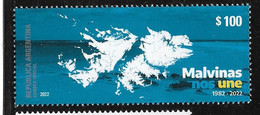 0806 ARGENTINA - AÑO 2022 LAS MALVINAS NOS UNEN 1982-2022 MNH - Nuevos