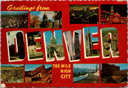 Colorado Denver Greetings From The Mile High City Multi View 1979 - Denver