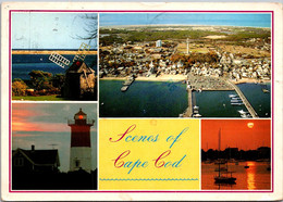 Massachusetts Cape Cod Greetings Multi View 1991 - Cape Cod