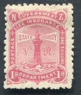 Life Insurance - 1891 VR - Stamps - Service