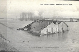 Nantes   Les Inondations à NANTES ( Février 1904 ) - La Prairie De Mauves - Le Château Branlant - Floods
