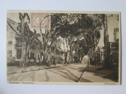 Suriname/Surinam-Paramaribo:Messieurs Rue,c.p.rare Timbre 1930/Gentlemen Street 1930 Mailed Post.rare Stamp - Suriname