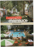 Schwarzenau - Campingplatz 'Mainblick' Am Main - (D.) -  Swimmingpool/Piscine/Schwimmbad & Caravans - Kitzingen