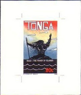 TONGA Cromalin Proof 1993 -   Maui The Fisher Of Islands Mythology - Read Description - 6 Exist - Tonga (1970-...)