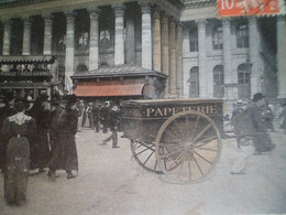 CPA 1910 - Paris 2° - La Nouvelle Bourse - Charrette Papeterie Et Hippomobile - Transport Commun  Direction Pigalle - District 02