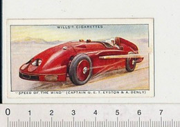 Speed Of The Wind Captain Eyston & Denly Voiture De Course Sport Automobile 88/7 - Wills