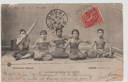 LAOS CPA  FW INDOCHINE Stamp 10c Tied By Rare Cds PAQUEBOT SAIGON COCHINCHINE 1907 To France  Réf  R114 - Laos