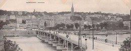 CPA - Panoramique - Carte Lettre - 92 - Saint CLOUD - PANORAMA - Pont - Péniche - Chariot - 28x11cm - Saint Cloud