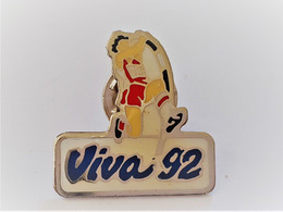 PINS JEUX OLYMPIQUES VIVA 92 CYCLISME / 33NAT - Jeux Olympiques